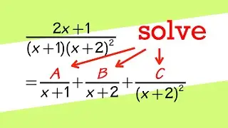 how to solve partial fractions