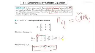 Solution of linear System by Inverse Method and Determinant by cofactor also consistency Lec.#5,6