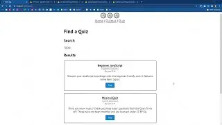SP21 Web Apps: 32 - Quiz Listing Page - Using a Custom Hook to Display a Firestore Collection