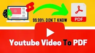 😱 Convert YouTube Video to PDF in One Click | How to Convert Video to PDF | learnum