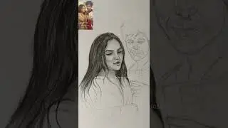Tonny Kakkar & Manisha Rani Sketch ❤️ #tonisha #paintwithroshan