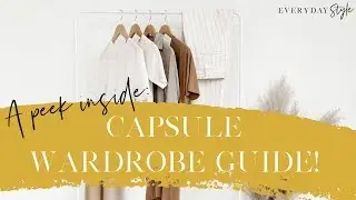 A peek inside a Capsule Wardrobe Guide!