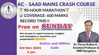 AC SAAD ORIANTATION ON SUNDAY by Dr. Pavan Kulkarni Asst, Prof at NMIT Bangalore