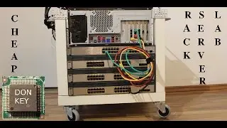 Building an IKEA table-rack mounted lab for virtualization, CCNA-CCNP studies, and ZFS