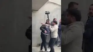 Ödenmeyen ücretleri için eylem yapan Finans Merkezi Şantiyesi işçilerine, polis müdahale etti. #işçi