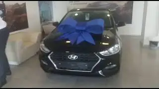 Купил новый Hyundai Solaris 1.4 механика 2019 комфорт, чёрный