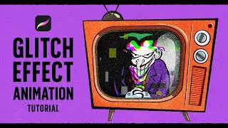 Procreate Animation｜Animation like old TV｜Tutorial for Beginners