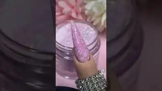 Finger swatch of ‘angel crush’ from glitterbels💖 