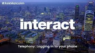 How to: Log in to your telephone
