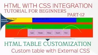 How to make HTML table Customization in External CSS