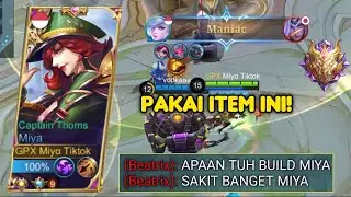 MANIAC SOLO RANK MIYA! TUTORIAL MAIN MIYA SUPAYA DAMAGE NYA SAKIT! | TOP GLOBAL MIYA - MLBB