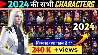 FreeFire All Characters New Ability 2023 Full Details| AR ROWDY 99 ✓