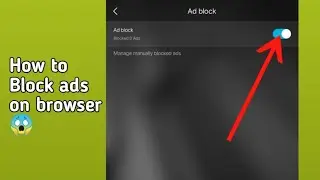 HOW TO BLOCK ADS ON BROWSER || HOW TO STOP ADS ON BROWSER #shorts #shortfeed #trending