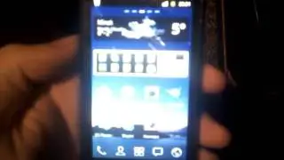 Обзор Huawei u8800 с установленным go laucher.