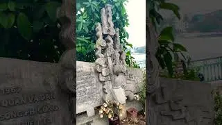 John McCain memorial - site of ejection parachute landing in Truc Bach lake, Tay Ho, Hanoi 1967 🇻🇳