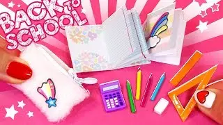 🌟 МАЛЕНЬКАЯ КАНЦЕЛЯРИЯ для КУКОЛ! 💖 BACK TO SCHOOL 😍 СВОИМИ РУКАМИ DIY Мастер класс Анна Оськина