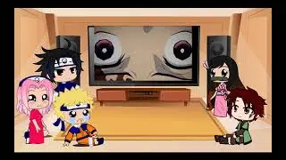 Naruto, Sasuke, Sakura, Tanjiro and Nezuko react to Tanjiro vs Demon (Exam) | Paru-chan~