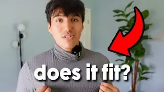 Coofandy Lightweight Turtleneck Sweater Fit Test