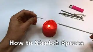 How to stretch sprues for rigging