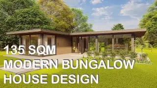 135 SQM MODERN BUNGALOW HOUSE DESIGN | Konsepto Designs