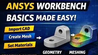 ANSYS Workbench Basics | Beginner Tutorial (Geometry, Materials & Meshing)