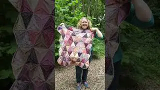 Triangulum Blanket and cowl knitting pattern available from crafthousemagic.co.uk #knittingpattern