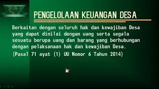 SISTEM AKUNTANSI KEUANGAN DAN STRUKTUR AKUNTANSI KEUANGAN DESA/KELURAHAN