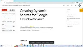 Creating Dynamic Secrets for Google Cloud with Vault 