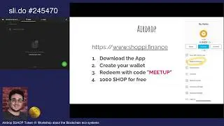 Airdrop  $SHOP Token @ Workshop about the Blockchain eco-systems