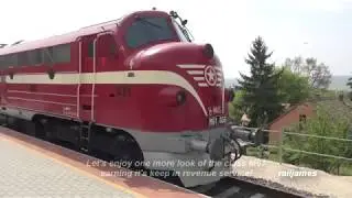 (HD) EMD F 567 sound in Hungary.. Excellent 567 EMD sounds!