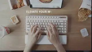 AZIO Retro Compact Keyboard Posh- A vintage typewriter mechanical keyboard with ultramodern features