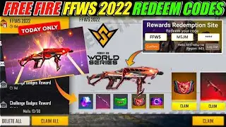 FFWS REDEEM CODES FOR ALL 😍 - FFWS EVENT FULL DETAILS - FFWS FREE FIRE 2022 REDEEM CODES GIVEAWAY