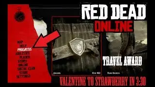 RDR2 Online * Travel Award * Valentine to Strawberry in 