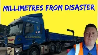Millimetres from disaster. #hgv #truck #viral #vlog