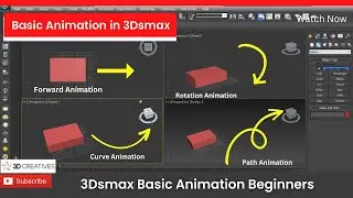Basic animation in 3dsmax for Beginners 