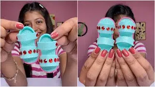DIY Cute Mini Shoes || Glitter Foam Sheet craft || Mini Craft