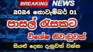 Special Holiday for November 01st 2024 | Deepavali Special Holiday for Schools Sri Lanka