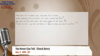 🎙 You Never Can Tell - Chuck Berry (Pulp Fiction Theme) Vocal Backing Track with chords and lyrics
