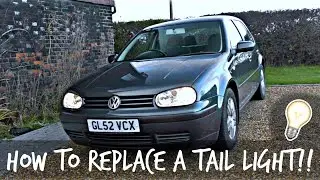 How To Replace A Tail-light - MK4 Golf!