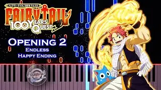 Fairy Tail 100 Years Quest Opening 2 Piano Cover and Tutorial
