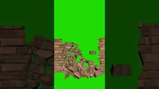 Ground crack green screen video 