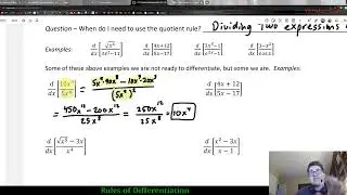 Intro to the Quotient Rule