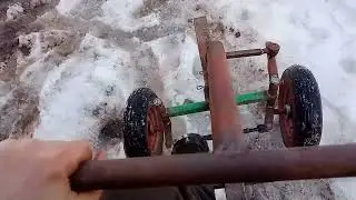 ПОСТАВИЛ ШИПОВАННЫЕ КОЛЁСА НА МОТОБЛОК
