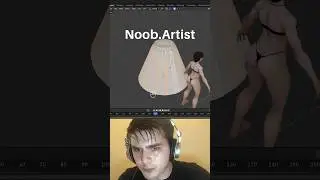 Noob vs Pro artist: animating a skirt 