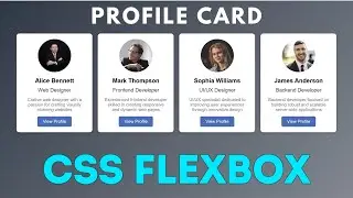 Profile Card Design HTML CSS | Web Design Tutorial For Beginners