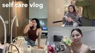 self care vlog: facial, new hair color, valentine's, sonny angels & more ✨💗