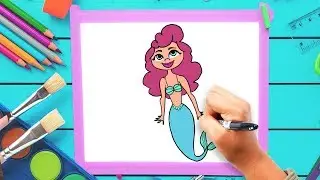 How to Draw a Mermaid | LEARN TO DRAW