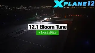 X-Plane 12, 12.1 Bloom tune + Nvidia Filter (The script download link is in the description)