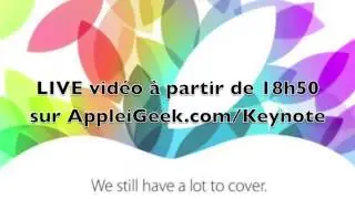 Keynote du 22 octobre en direct !