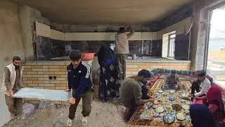 🌃Amir’s Family: Buying Stone for Milad's Kitchen and Preparing Iftar for Ramadan